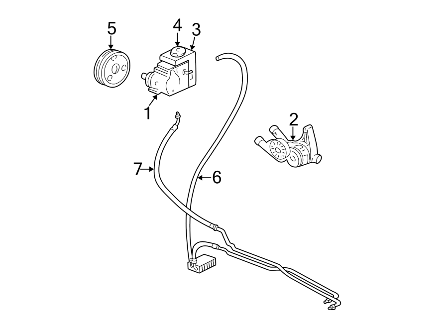 Diagram STEERING GEAR & LINKAGE. PUMP & HOSES. for your 2005 Chevrolet Silverado 1500 Z71 Off-Road Standard Cab Pickup Fleetside  