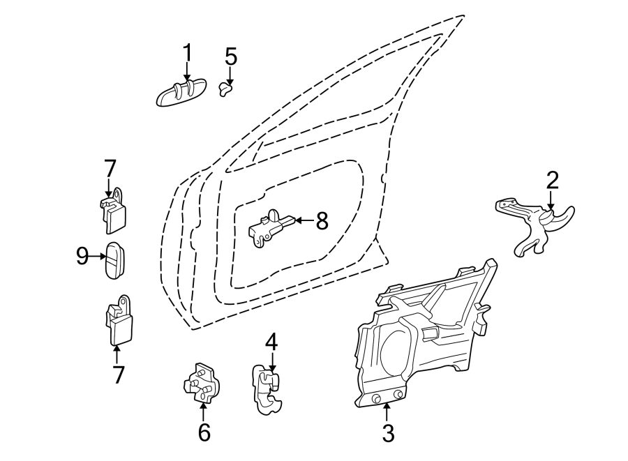 1FRONT DOOR. LOCK & HARDWARE.https://images.simplepart.com/images/parts/motor/fullsize/AB97270.png