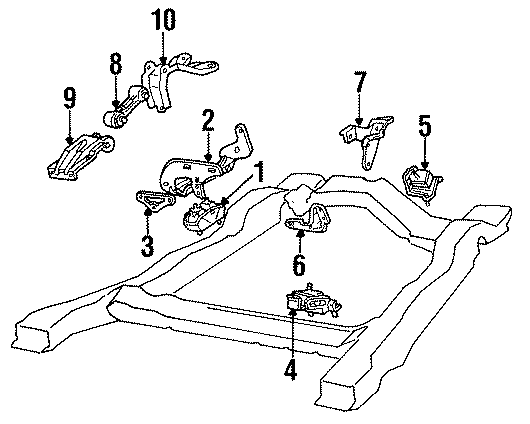 ENGINE / TRANSAXLE. ENGINE & TRANS MOUNTING.