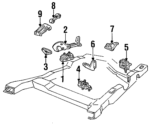 ENGINE / TRANSAXLE. ENGINE & TRANS MOUNTING.