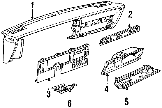 INSTRUMENT PANEL. Diagram