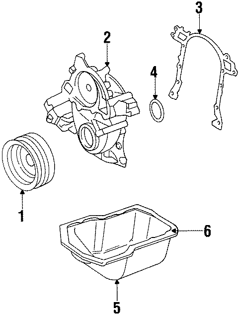 Diagram ENGINE / TRANSAXLE. ENGINE PARTS. for your 2005 Chevrolet Astro Base Extended Passenger Van 4.3L Vortec V6 A/T AWD 