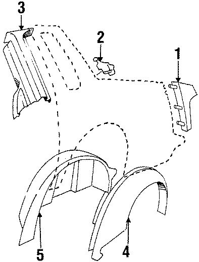 QUARTER PANEL. INNER STRUCTURE.