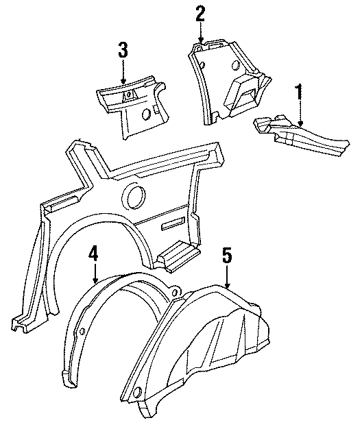 QUARTER PANEL. INNER STRUCTURE.