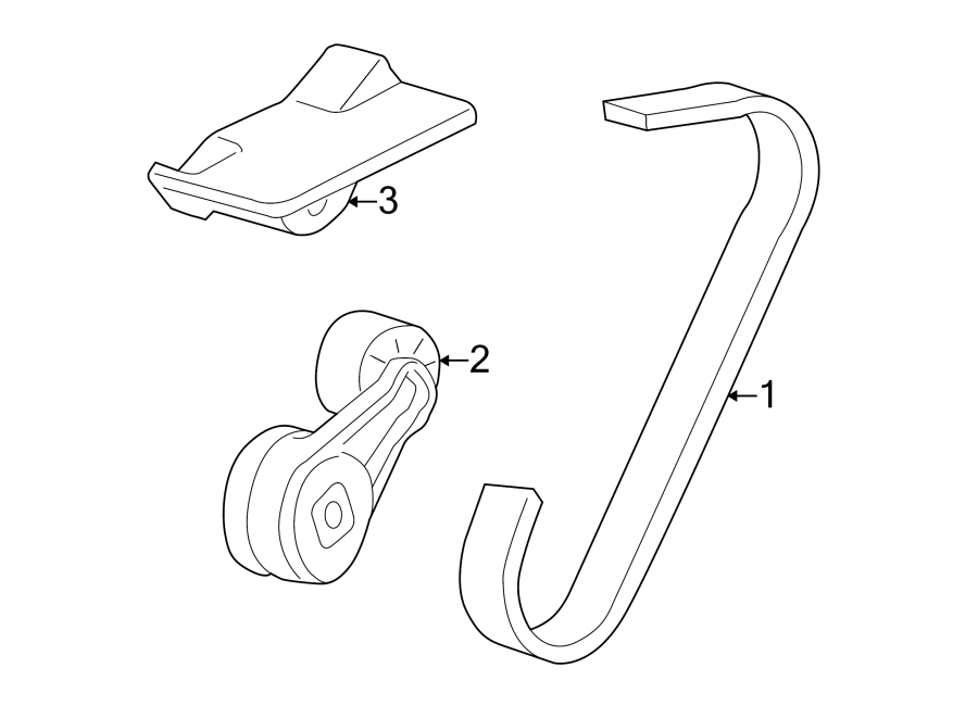 Diagram BELTS & PULLEYS. for your 2017 GMC Yukon   