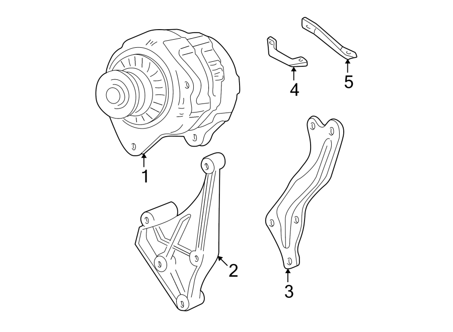 Diagram Alternator. for your 2023 Cadillac XT5 Livery Hearse  