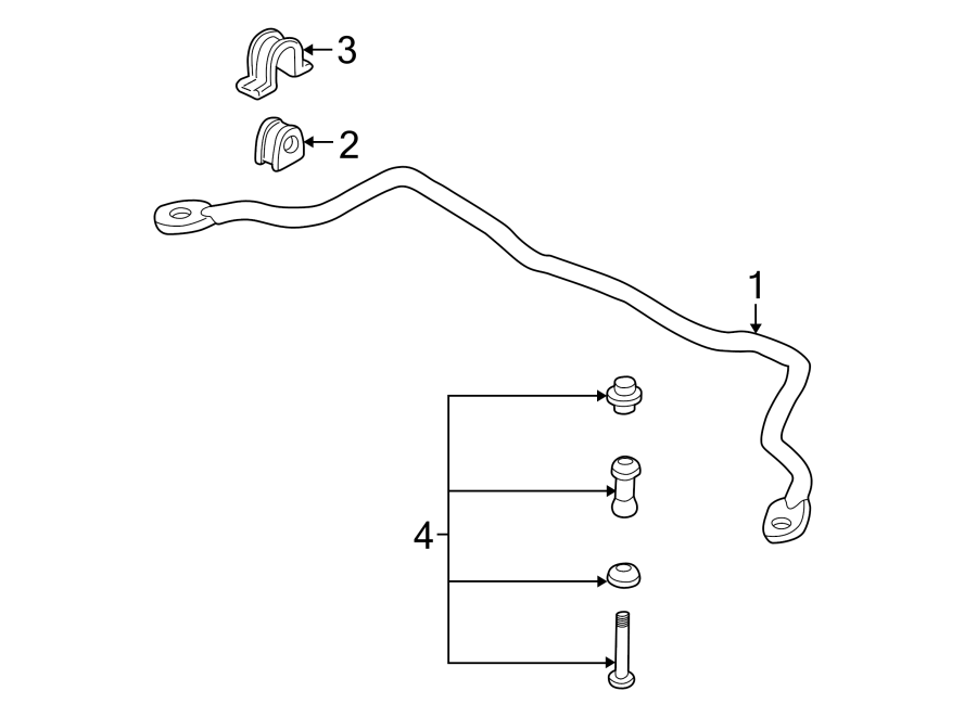 Diagram FRONT SUSPENSION. STABILIZER BAR & COMPONENTS. for your 2012 GMC Sierra 2500 HD 6.0L Vortec V8 A/T RWD WT Extended Cab Pickup Fleetside 