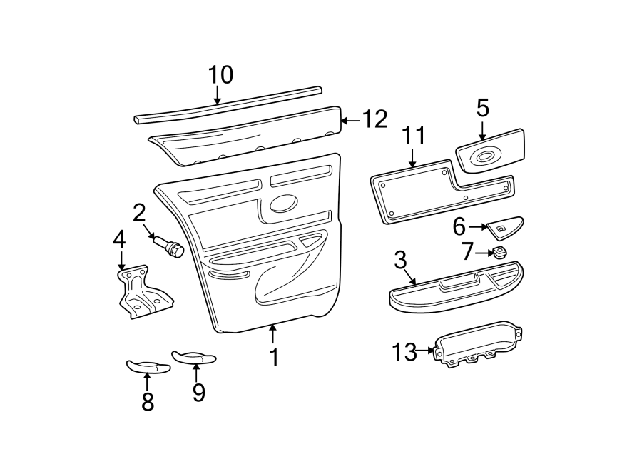 3Rear door. Interior trim.https://images.simplepart.com/images/parts/motor/fullsize/AC97340.png