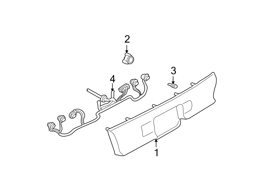 Diagram REAR LAMPS. BACKUP LAMPS. for your 2005 Chevrolet Silverado 3500 LT Crew Cab Pickup  