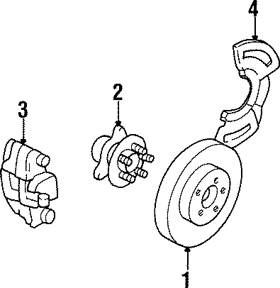 FRONT SUSPENSION. BRAKE COMPONENTS.