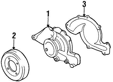 Diagram WATER PUMP. for your 2018 Chevrolet Corvette   