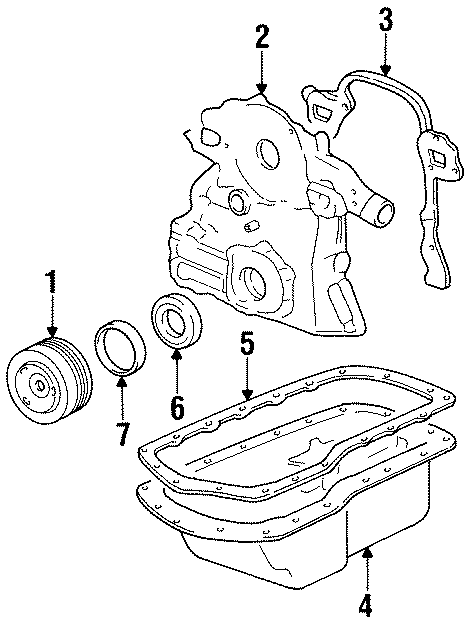 Diagram ENGINE / TRANSAXLE. ENGINE PARTS. for your 2005 Chevrolet Suburban 1500   