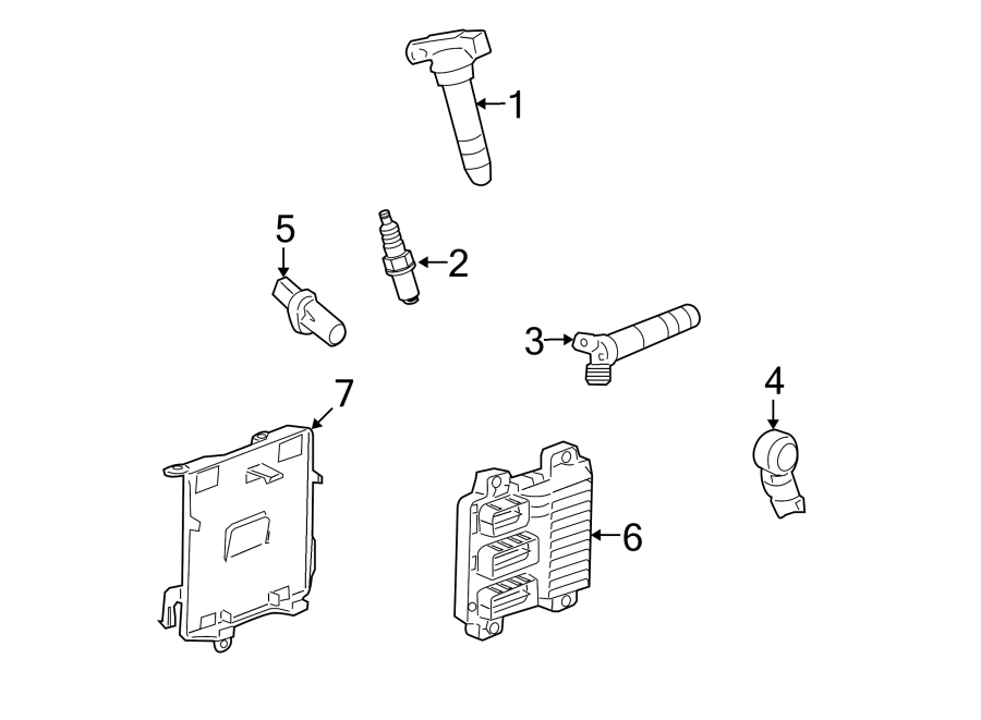 Diagram IGNITION SYSTEM. for your 2023 Cadillac XT4   