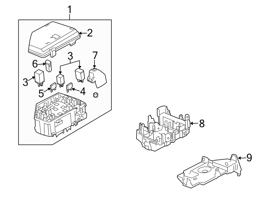 Diagram FUSE & RELAY. for your 2020 Chevrolet Spark   