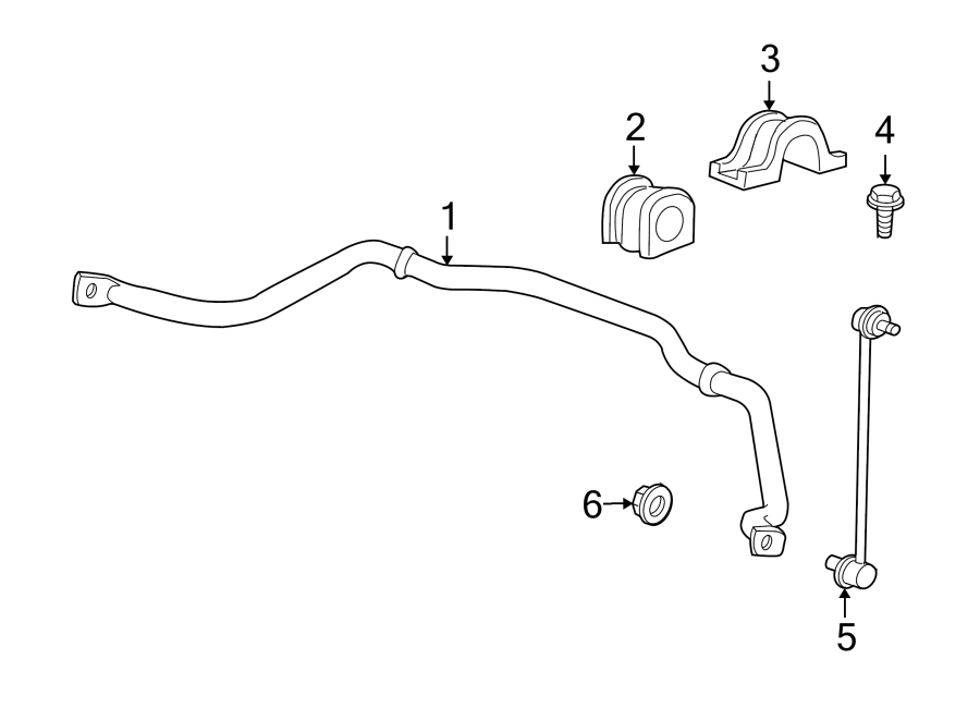 Diagram FRONT SUSPENSION. STABILIZER BAR & COMPONENTS. for your 2016 GMC Sierra 2500 HD 6.6L Duramax V8 DIESEL A/T 4WD Base Extended Cab Pickup Fleetside 