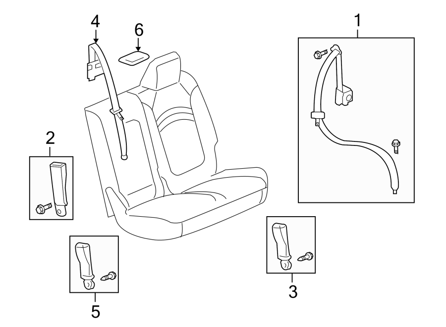 3RESTRAINT SYSTEMS. SECOND ROW SEAT BELTS.https://images.simplepart.com/images/parts/motor/fullsize/AE08405.png