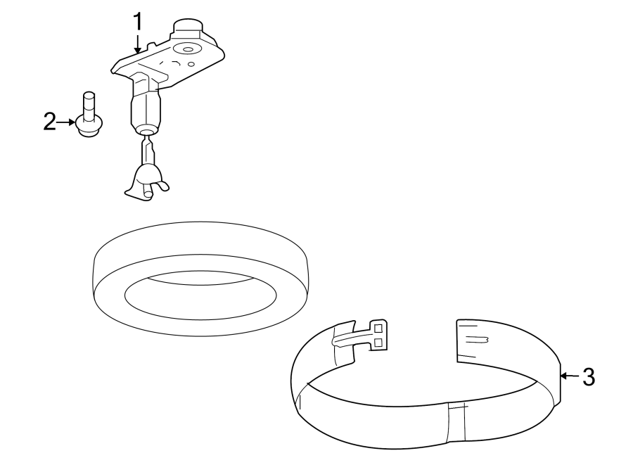 Diagram REAR BODY & FLOOR. SPARE TIRE CARRIER. for your 2020 Chevrolet Camaro 6.2L V8 M/T SS Convertible 