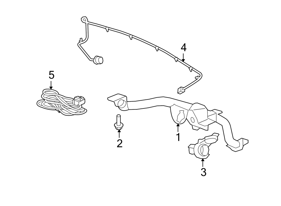 Diagram REAR BUMPER. TRAILER HITCH COMPONENTS. for your 2024 Chevrolet Camaro  LT Coupe 