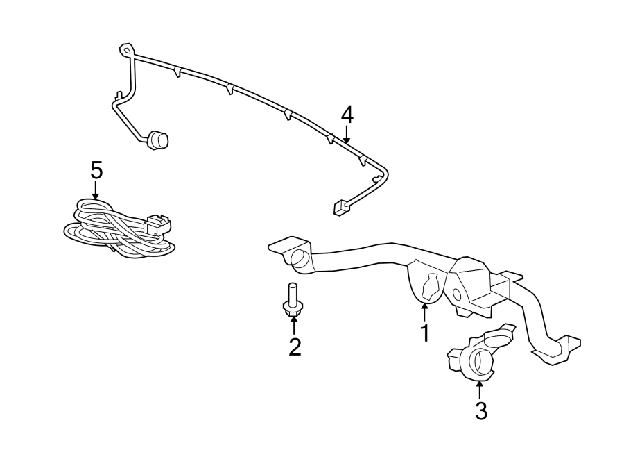 Diagram REAR BUMPER. TRAILER HITCH COMPONENTS. for your 2017 GMC Sierra 2500 HD 6.6L Duramax V8 DIESEL A/T 4WD Base Extended Cab Pickup Fleetside 