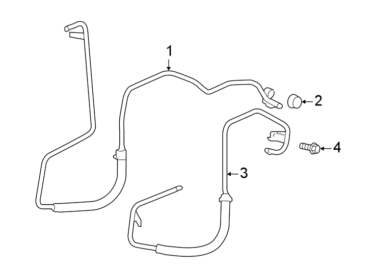 Diagram TRANS oil cooler. for your 2021 GMC Sierra 2500 HD 6.6L Duramax V8 DIESEL A/T 4WD SLT Crew Cab Pickup 