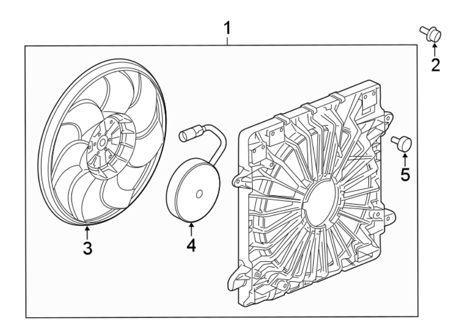 Diagram COOLING FAN. for your 2018 Buick Enclave  Essence Sport Utility  