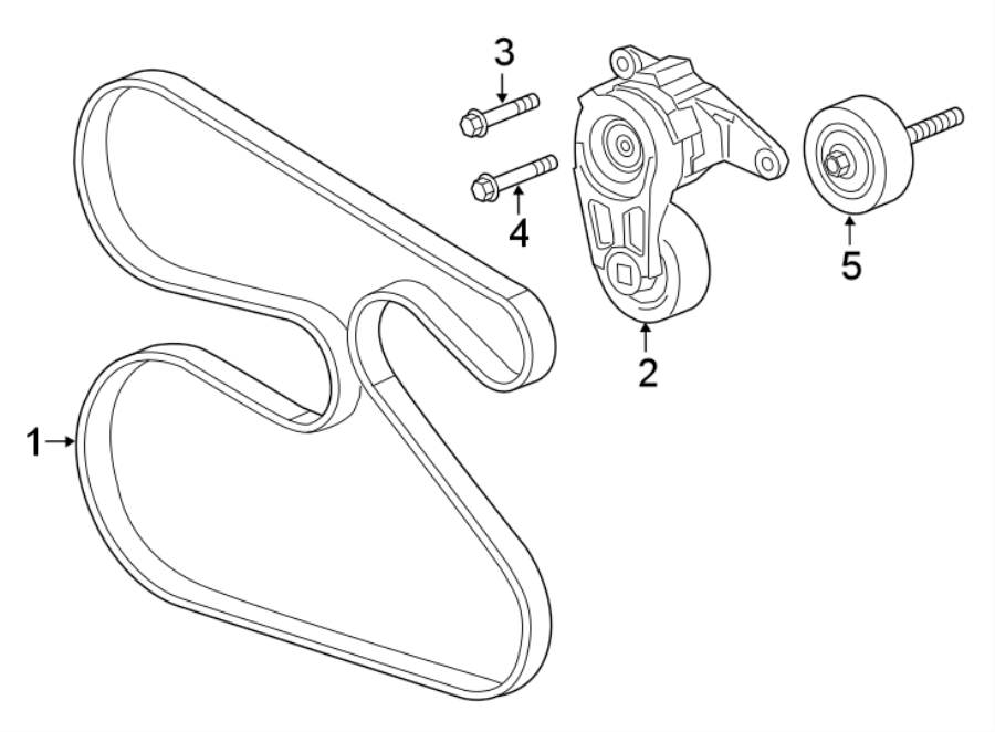 Diagram BELTS & PULLEYS. for your Buick