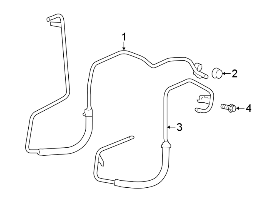 Diagram TRANS OIL COOLER. for your 2021 GMC Sierra 2500 HD 6.6L Duramax V8 DIESEL A/T 4WD SLT Crew Cab Pickup 