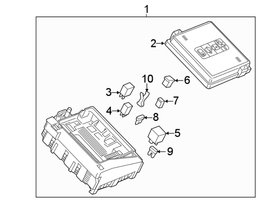 Diagram FUSE & RELAY. for your 2022 GMC Terrain   