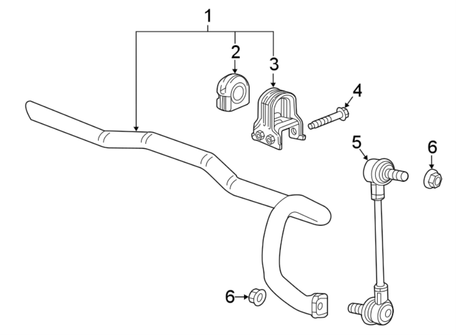 Diagram FRONT SUSPENSION. STABILIZER BAR & COMPONENTS. for your 2013 GMC Sierra 2500 HD 6.0L Vortec V8 CNG A/T 4WD SLE Extended Cab Pickup Fleetside 