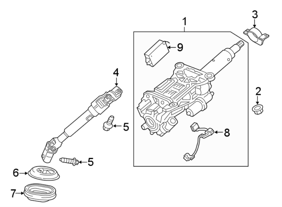 STEERING COLUMN ASSEMBLY.