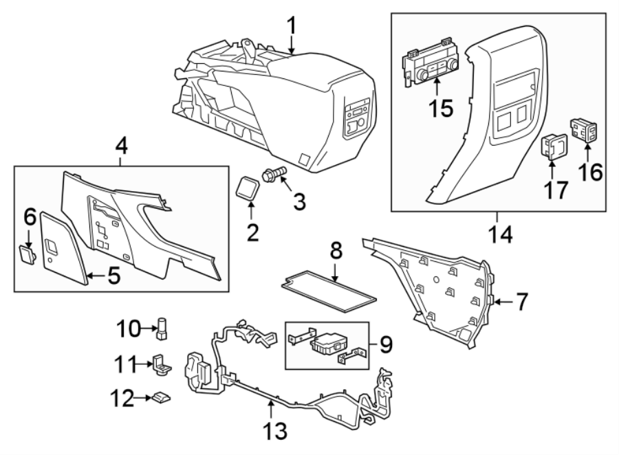 CENTER CONSOLE. Diagram