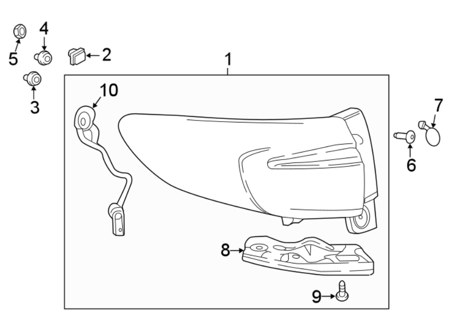 Diagram REAR LAMPS. TAIL LAMPS. for your 2008 Chevrolet Malibu LS Sedan 2.4L Ecotec A/T 