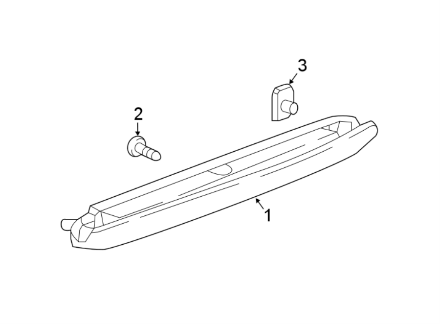 Diagram REAR LAMPS. HIGH MOUNTED STOP LAMP. for your 2008 Chevrolet Impala   