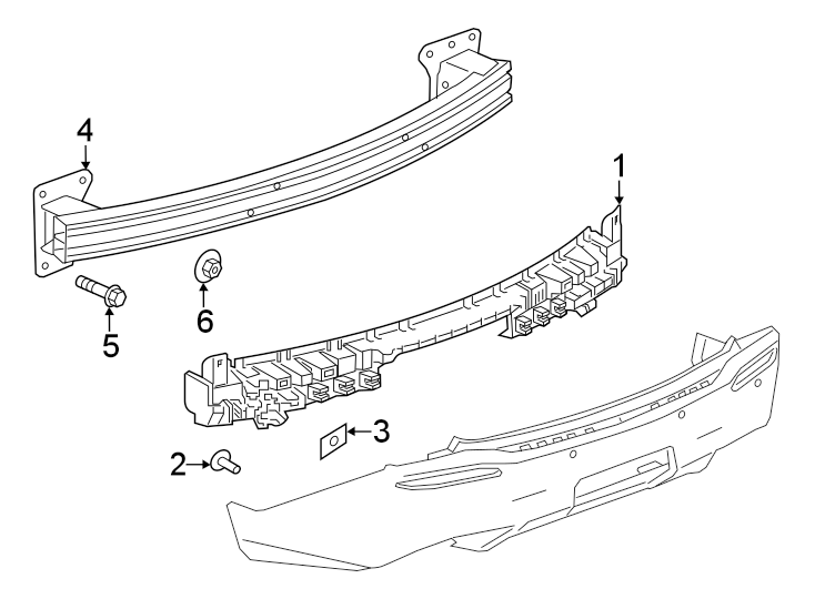 4Rear bumper. Bumper & components.https://images.simplepart.com/images/parts/motor/fullsize/AE18884.png