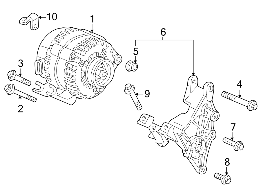 Diagram ALTERNATOR. for your 2005 Chevrolet Silverado 1500 Z71 Off-Road Standard Cab Pickup Stepside 6.0L Vortec V8 A/T 4WD 