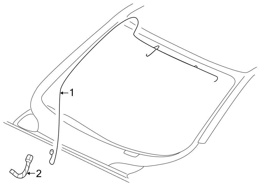 Diagram ANTENNA. for your 2023 Chevrolet Trailblazer ACTIV Sport Utility 1.3L 3 cylinder A/T AWD 
