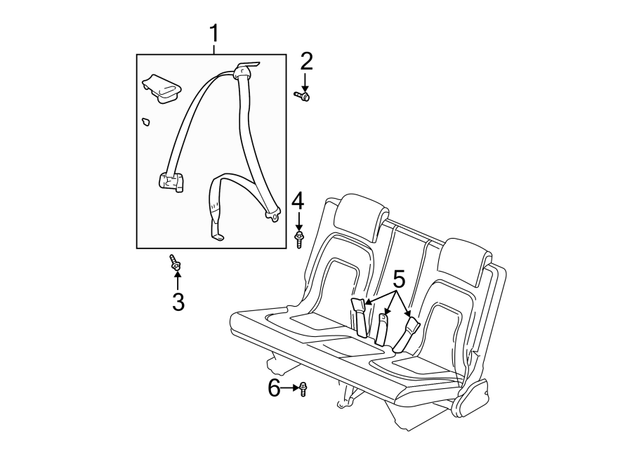 4RESTRAINT SYSTEMS. REAR SEAT BELTS.https://images.simplepart.com/images/parts/motor/fullsize/AF02345.png