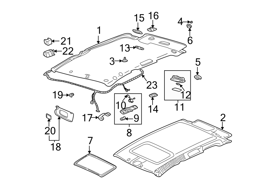 Diagram INTERIOR TRIM. for your 1990 Buick Century   