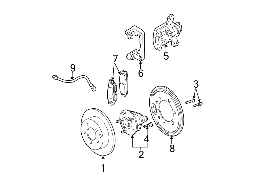 Diagram REAR SUSPENSION. BRAKE COMPONENTS. for your 1987 Chevrolet Camaro   