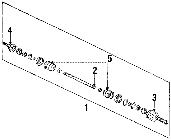 Diagram FRONT SUSPENSION. AXLE COMPONENTS. for your 2004 Chevrolet Blazer LS Sport Utility  