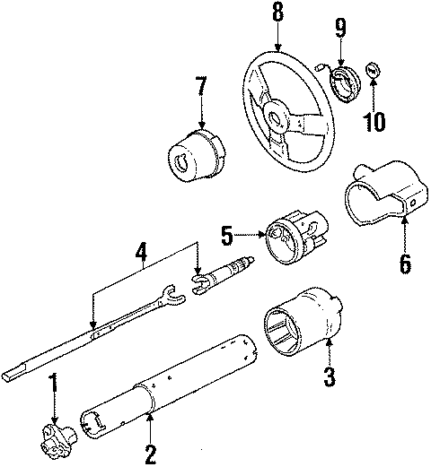 1STEERING COLUMN ASSEMBLY.https://images.simplepart.com/images/parts/motor/fullsize/AG5115.png