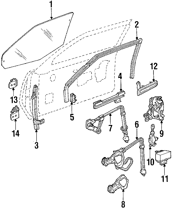 12FRONT DOOR. GLASS & HARDWARE.https://images.simplepart.com/images/parts/motor/fullsize/AG5163.png