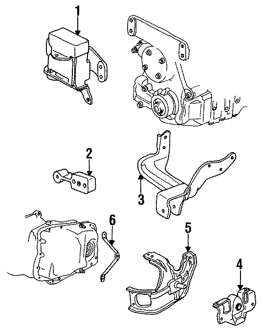 6ENGINE / TRANSAXLE. ENGINE & TRANS MOUNTING.https://images.simplepart.com/images/parts/motor/fullsize/AG92150.png