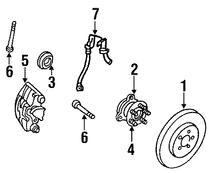 Diagram FRONT SUSPENSION. BRAKE COMPONENTS. for your 2016 Chevrolet Camaro  SS Coupe 