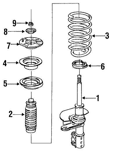 Diagram FRONT SUSPENSION. STRUTS & SUSPENSION COMPONENTS. for your 2012 GMC Sierra 2500 HD 6.6L Duramax V8 DIESEL A/T RWD WT Extended Cab Pickup 