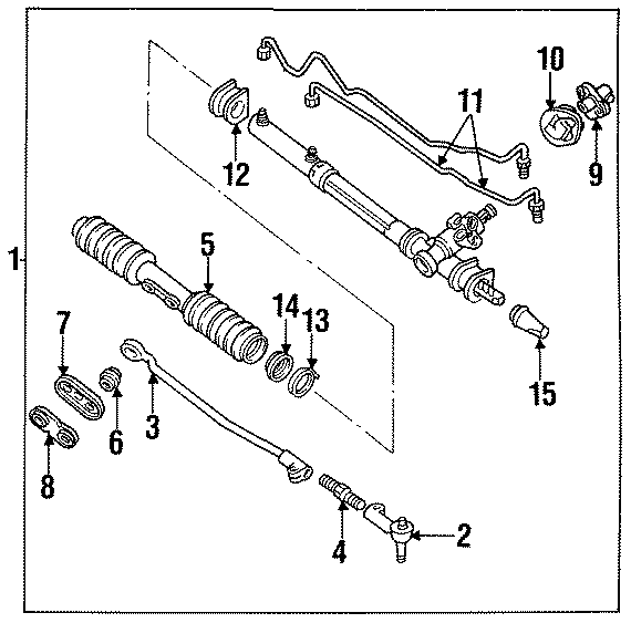 Diagram STEERING GEAR & LINKAGE. for your 2018 Chevrolet Camaro  LT Coupe 