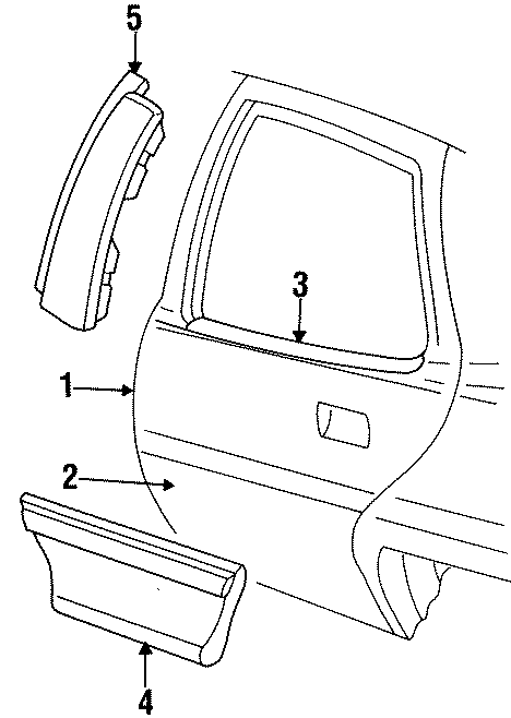 1REAR DOOR. DOOR & COMPONENTS. EXTERIOR TRIM.https://images.simplepart.com/images/parts/motor/fullsize/AG92370.png