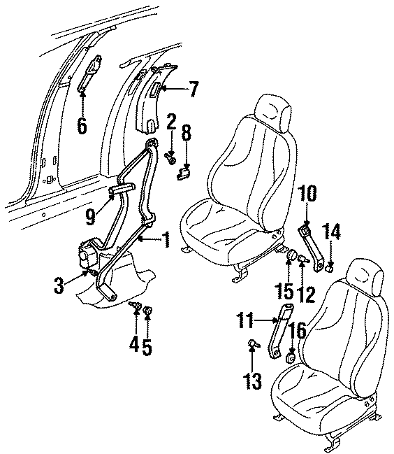 5RESTRAINT SYSTEMS. FRONT SEAT BELTS.https://images.simplepart.com/images/parts/motor/fullsize/AG92411.png