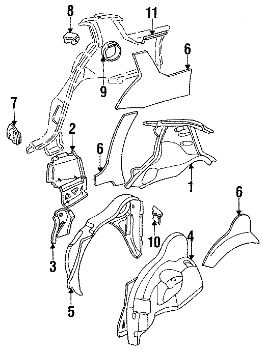 10QUARTER PANEL. INNER STRUCTURE.https://images.simplepart.com/images/parts/motor/fullsize/AG92460.png