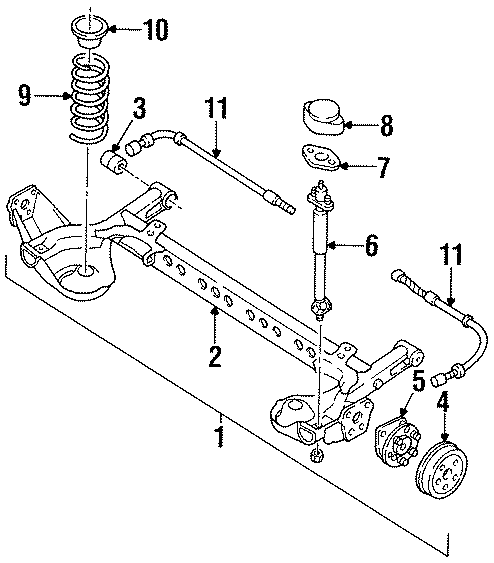 Diagram REAR SUSPENSION. SUSPENSION COMPONENTS. for your 2017 GMC Sierra 2500 HD 6.6L Duramax V8 DIESEL A/T RWD SLT Crew Cab Pickup 